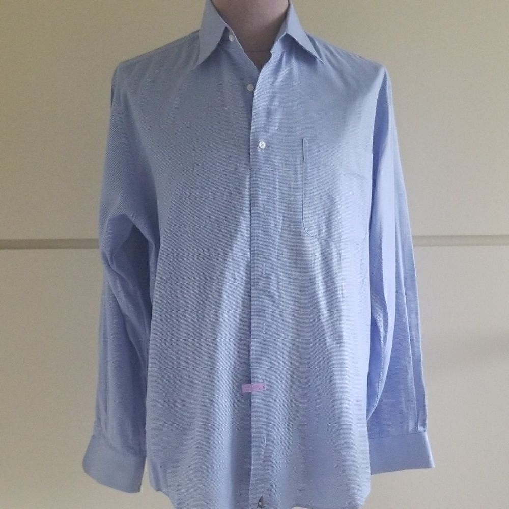 Nordstrom Men's Blue Dress Shirt, 15 1/2, 35